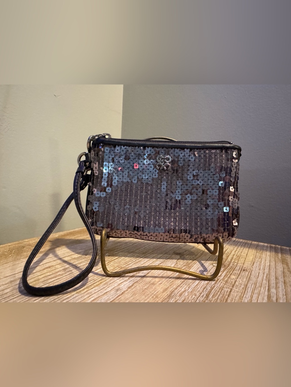 Coach Sequin Wristlet